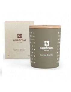 Vela aromatica 25 cl star cotton candy 7.5x7.5x9 cm