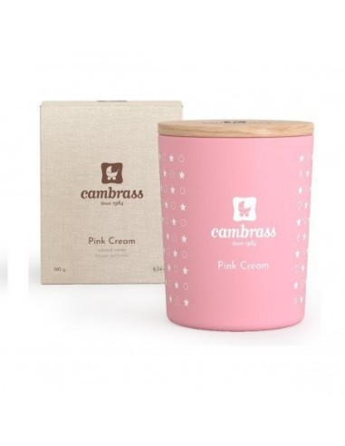 Vela aromatica 25 cl star pink cream 7.5x7.5x9 cm