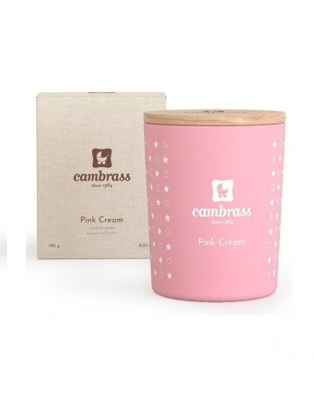 Vela aromatica 25 cl star pink cream 7.5x7.5x9 cm