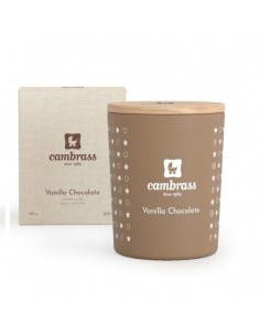 Vela aromatica 25 cl star vainilla chocolate 7.5x7.5x9 cm