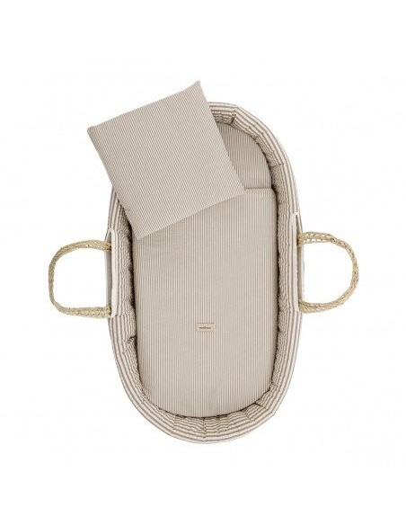 Moises de palma acolchado derby beige 39x80x25 cm