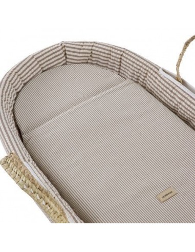 Moises de palma acolchado derby beige 39x80x25 cm