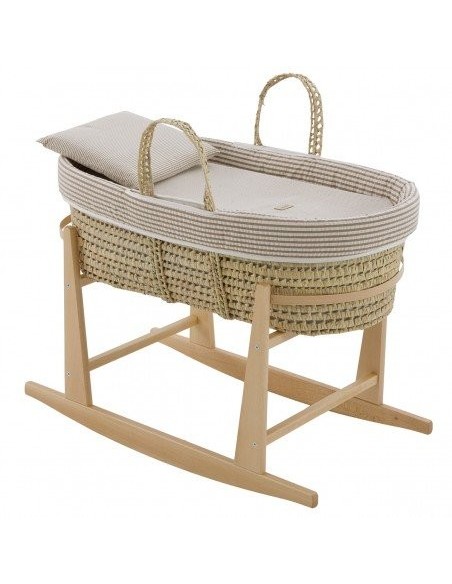 Moises de palma acolchado derby beige 39x80x25 cm