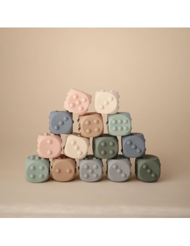 Pack 2 dados pop it solid shifng sand+cambridge blue