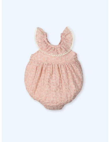 Pelele con tejido bordado flores floral rustik blossom