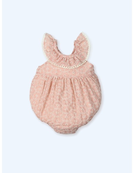 Pelele con tejido bordado flores floral rustik blossom