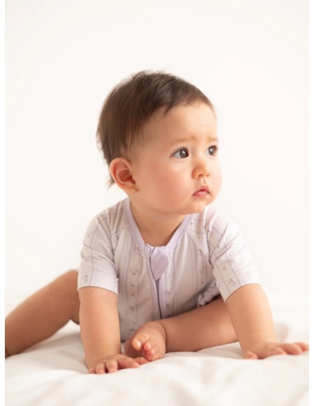 Pijama corto con cremallera provence