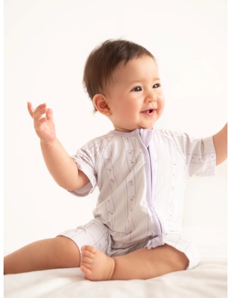 Pijama corto con cremallera provence