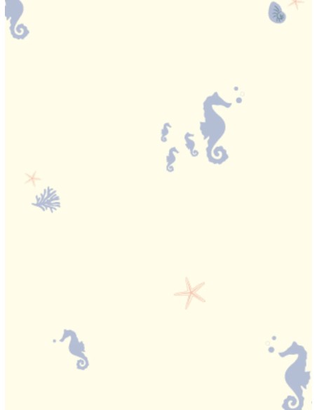 Pijama corto con cremallera Sea Horses