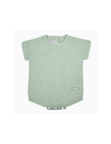 Pelele manga corta punto links calado wasabi