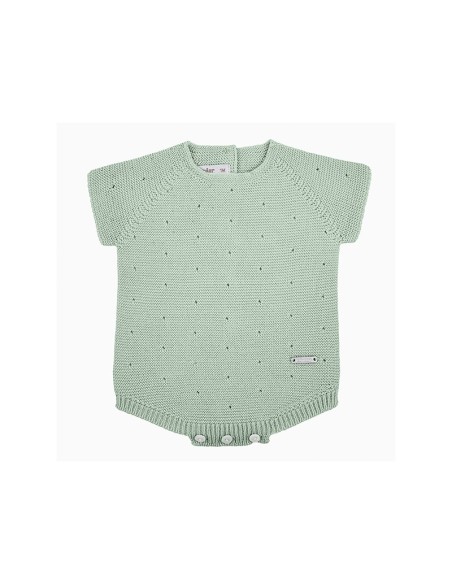 Pelele manga corta punto links calado wasabi