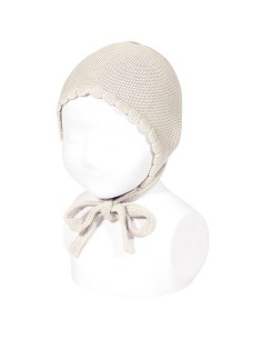 Capota de bebe punto bobo lino