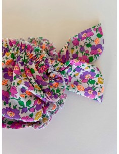 Bikini en liberty Stoneley fluo mauve