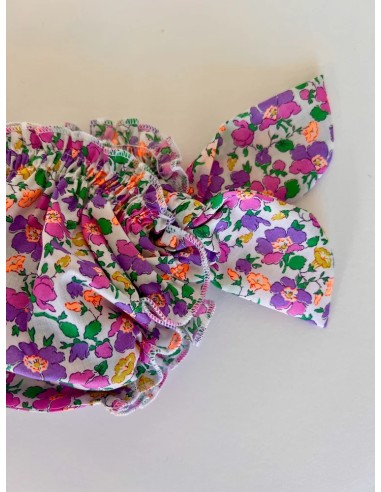 Bikini en liberty Stoneley fluo mauve