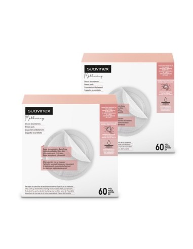 Pack discos de lactancia absorbentes nature 60 uds