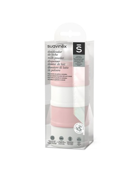 Dosificador leche en polvo rosa