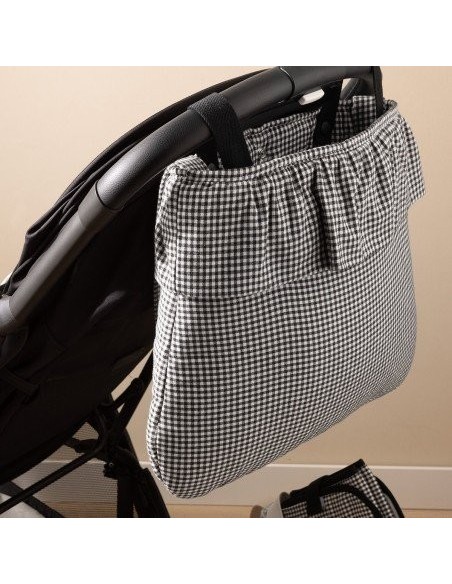 Bolso organizador boho polo black 13x38x20 cm