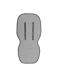 Colchoneta silla universal ovalada polo black 43x88x1 cm