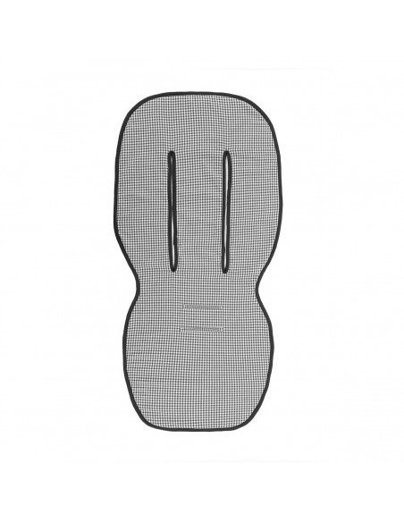 Colchoneta silla universal ovalada polo black 43x88x1 cm