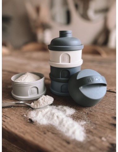 Caja dosificadora 4 compartimentos mineral grey / blue