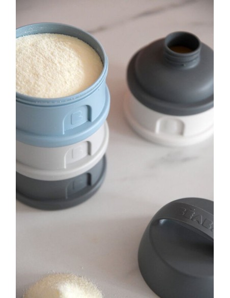 Caja dosificadora 4 compartimentos mineral grey / blue