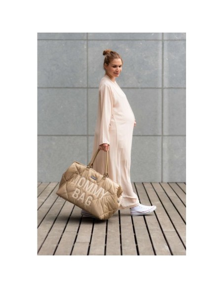 Bolso maternidad puffered beige