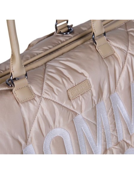 Bolso maternidad puffered beige