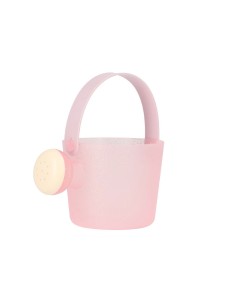 Set de juguetes de playa cubo glitter rosa 2