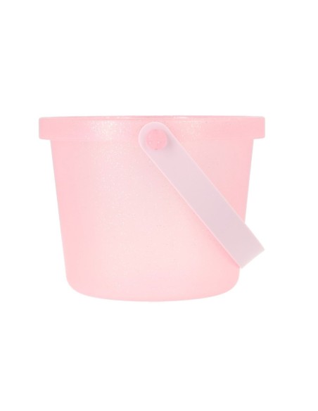 Set de juguetes de playa cubo glitter rosa