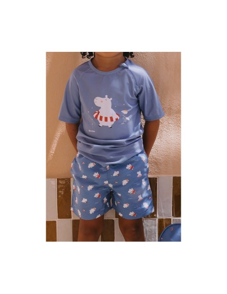 Camiseta protección solar hippos