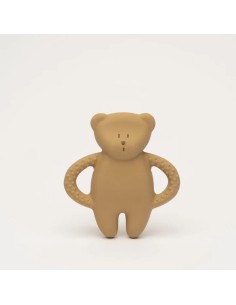 Mordedor de caucho natural oso capuccino
