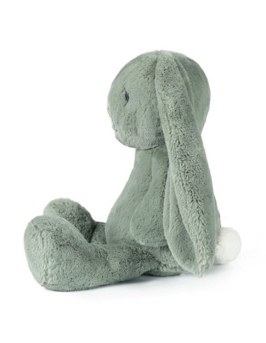Peluche conejo blanco 40 cm verde sage