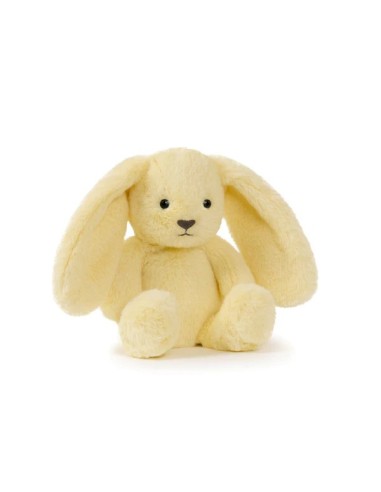 Peluche mini conejo amarillo 25 cm