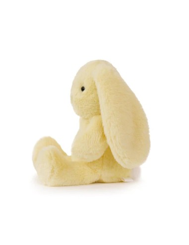 Peluche mini conejo amarillo 25 cm
