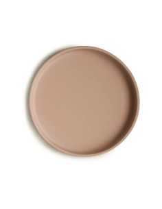 Plato ventosa clasico solid natural