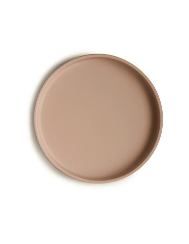 Plato ventosa clasico solid natural
