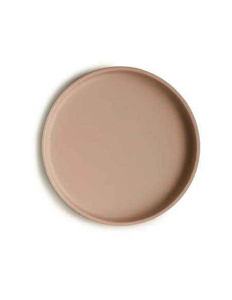 Plato ventosa clasico solid natural