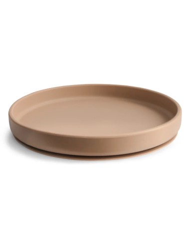 Plato ventosa clasico solid natural