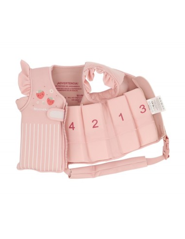 Chaleco flotador aprendizaje sin cuello stripes bloom & blush