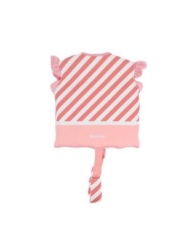 Chaleco flotador aprendizaje sin cuello stripes bloom & blush