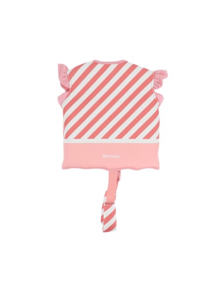 Chaleco flotador aprendizaje sin cuello stripes bloom & blush