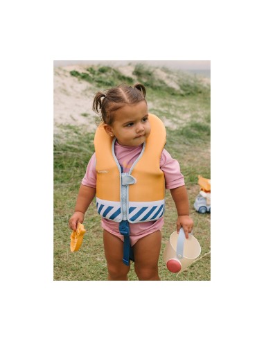 Chaleco flotador aprendizaje con cuello stripes blues & beyond