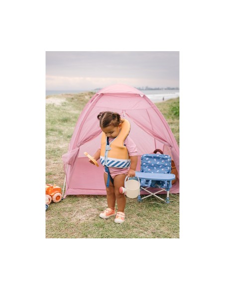 Chaleco flotador aprendizaje con cuello stripes blues & beyond