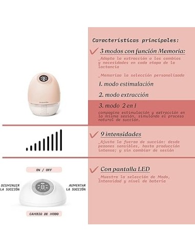 Extractor manos libres mothering