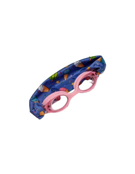 Gafas de natación rosa con turbante helados 3-12 años