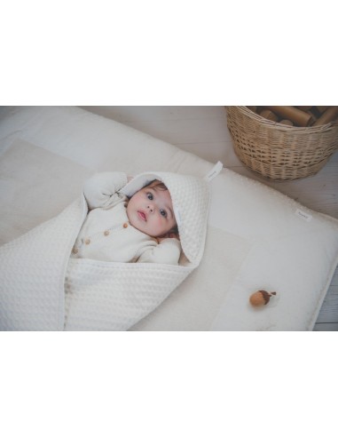 Capa arrullo wafel/teddy Oslo natural