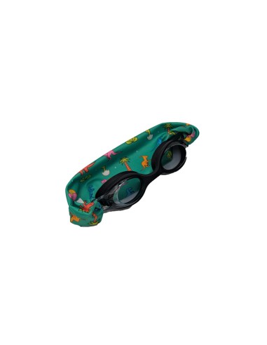 Gafas de natación negra con turbante dinos 3-12 años