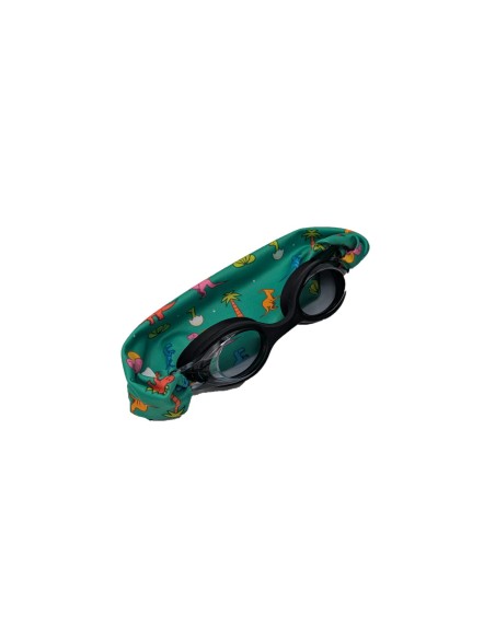 Gafas de natación negra con turbante dinos 3-12 años