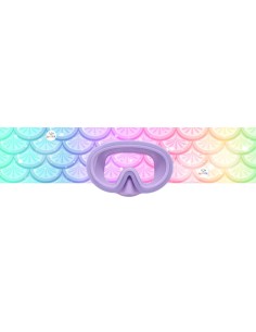 Junior mask morado con turbante sirenas 6-12 años