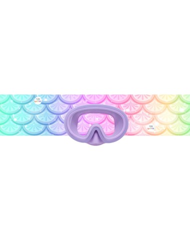 Junior mask morado con turbante sirenas 6-12 años